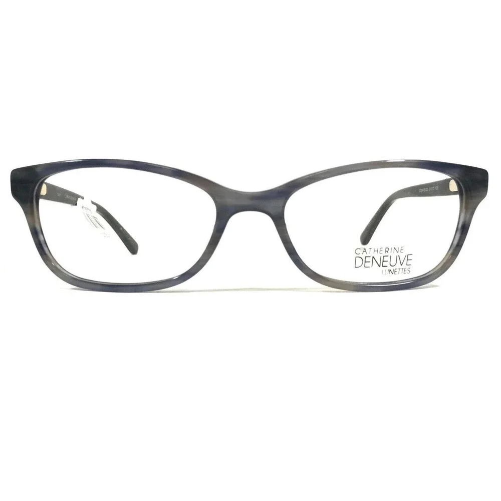 Catherine Deneuve CD0418 020 Eyeglasses Frames Brown Grey Horn Cat Eye 54-17-135